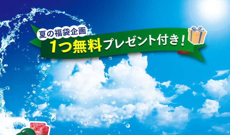 夏の福袋企画1つ無料プレゼント付き！