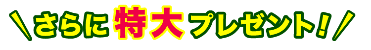 さらに特大プレゼント！
