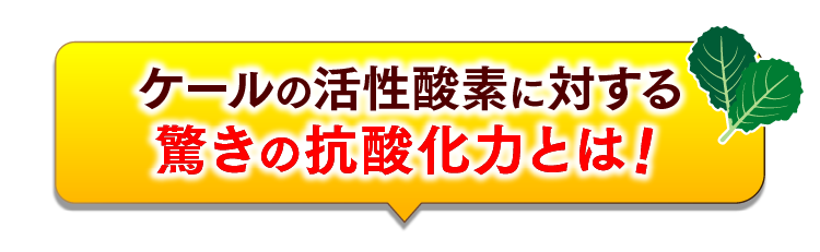 活性酸素に対する驚きの抗酸化力とは