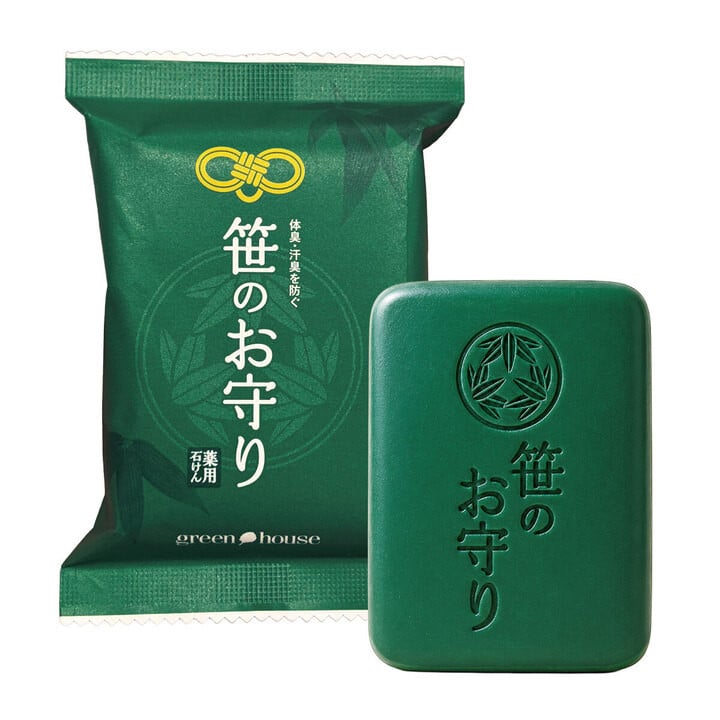 笹のお守り石けん