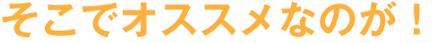 そこでオススメなのが！
