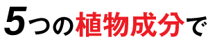 5つの植物成分で