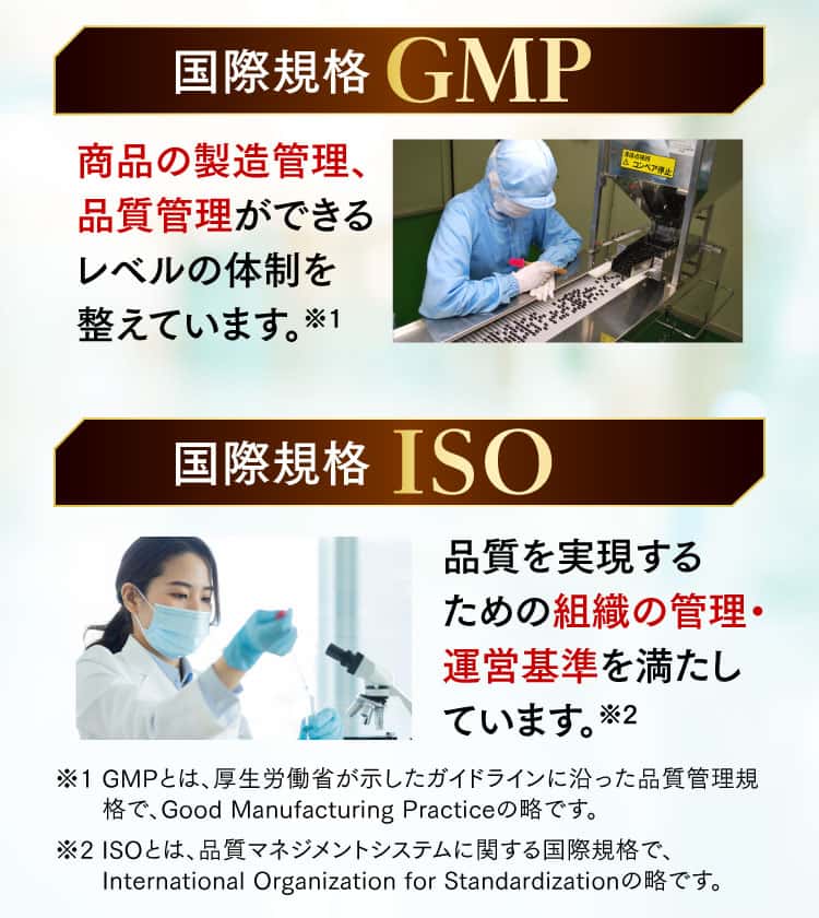 国際規格GMP/ISO