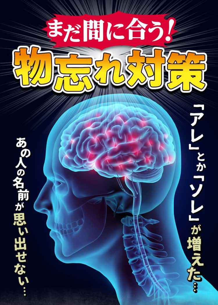 まだ間に合う！もの忘れ対策