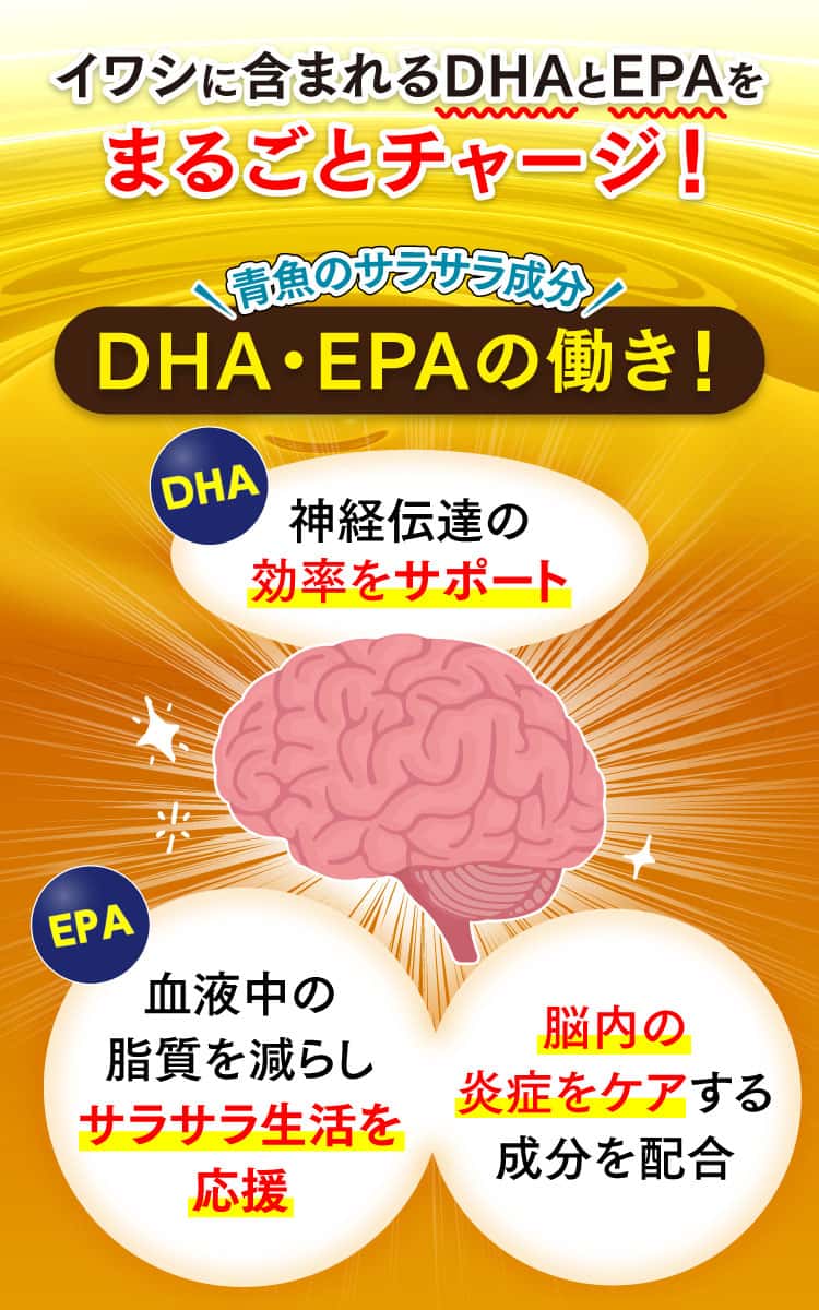 青魚のサラサラ成分、DHA・EPAの働き