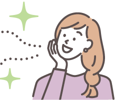 息爽やかな女性のイラスト