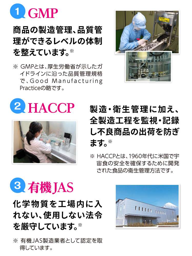 GMP HACCP 有機JAS