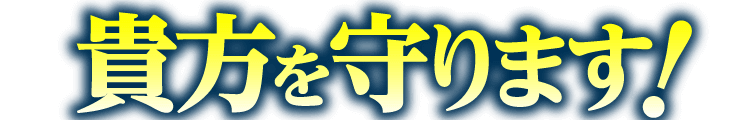 貴方を守ります！