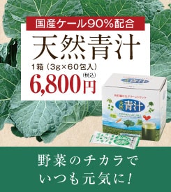 国産ケール90％配合！野菜不足のカラダに「野菜の力」を届ける