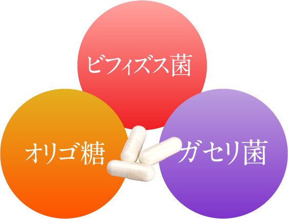 ビフィズス菌×オリゴ糖×ガセリ菌
