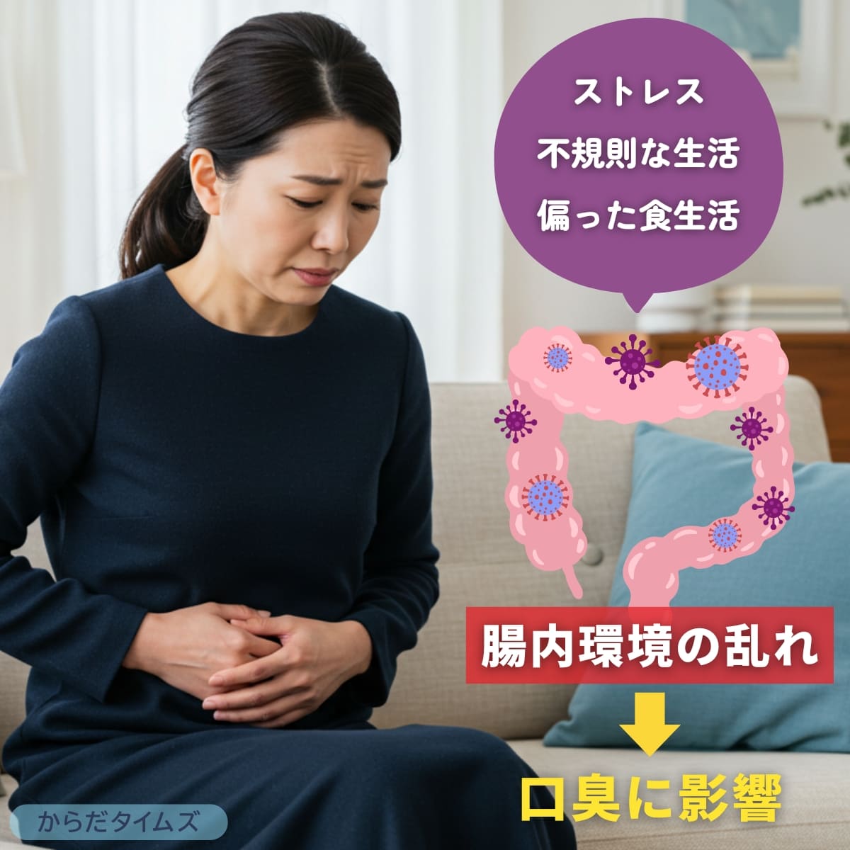 マウススプレーをしても消えない口臭の原因