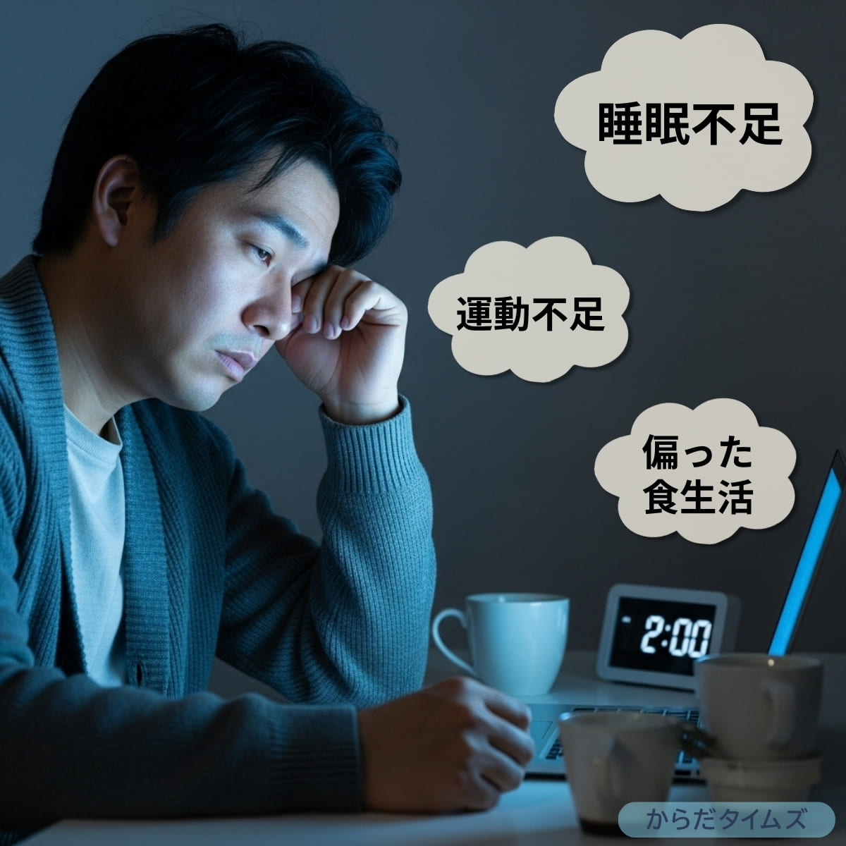 ストレス臭が発生する生活習慣の要因