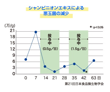 悪玉菌の減少