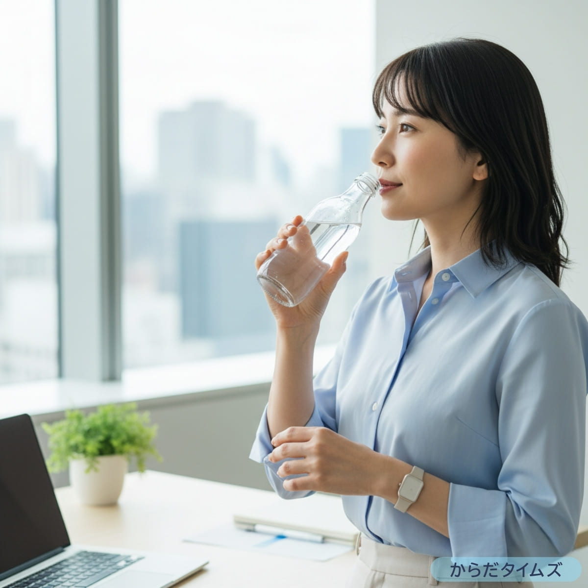 こまめな水分補給で口臭予防