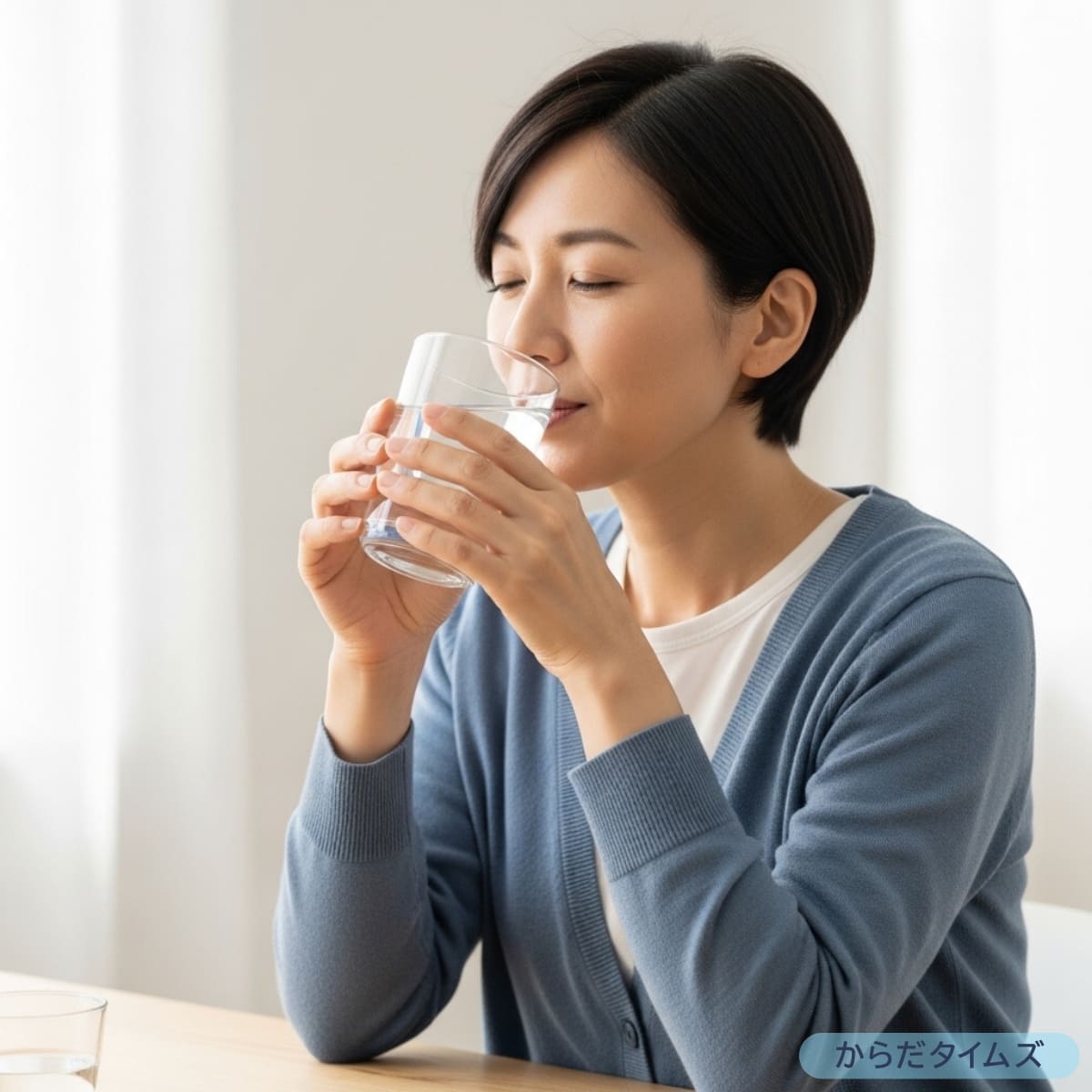 臭い玉予防のためにこまめに水を飲む