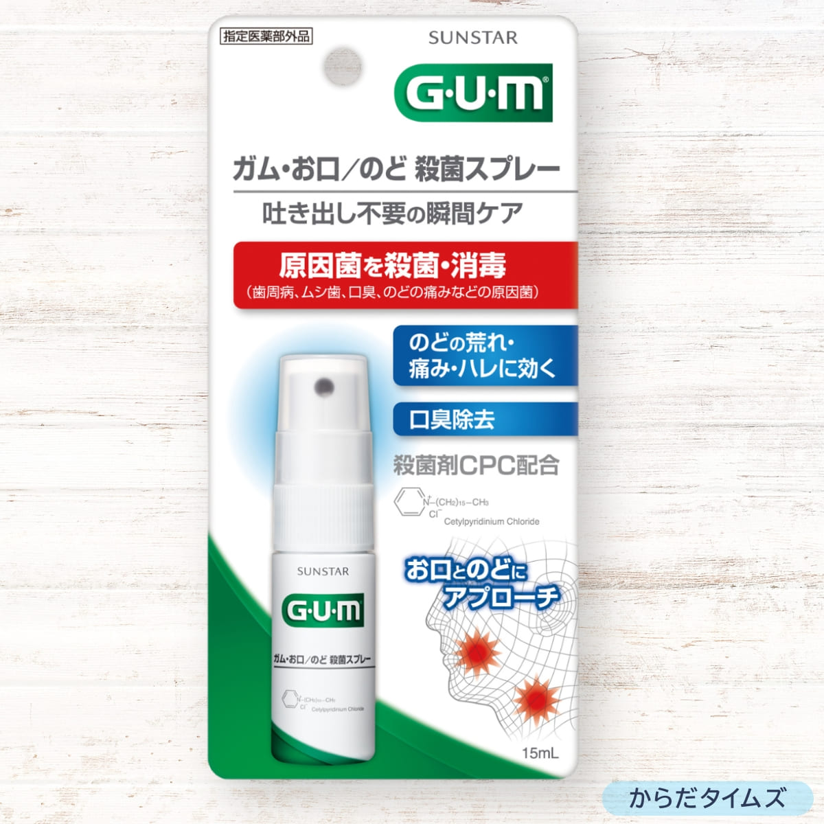 サンスターGUMお口のど殺菌スプレー