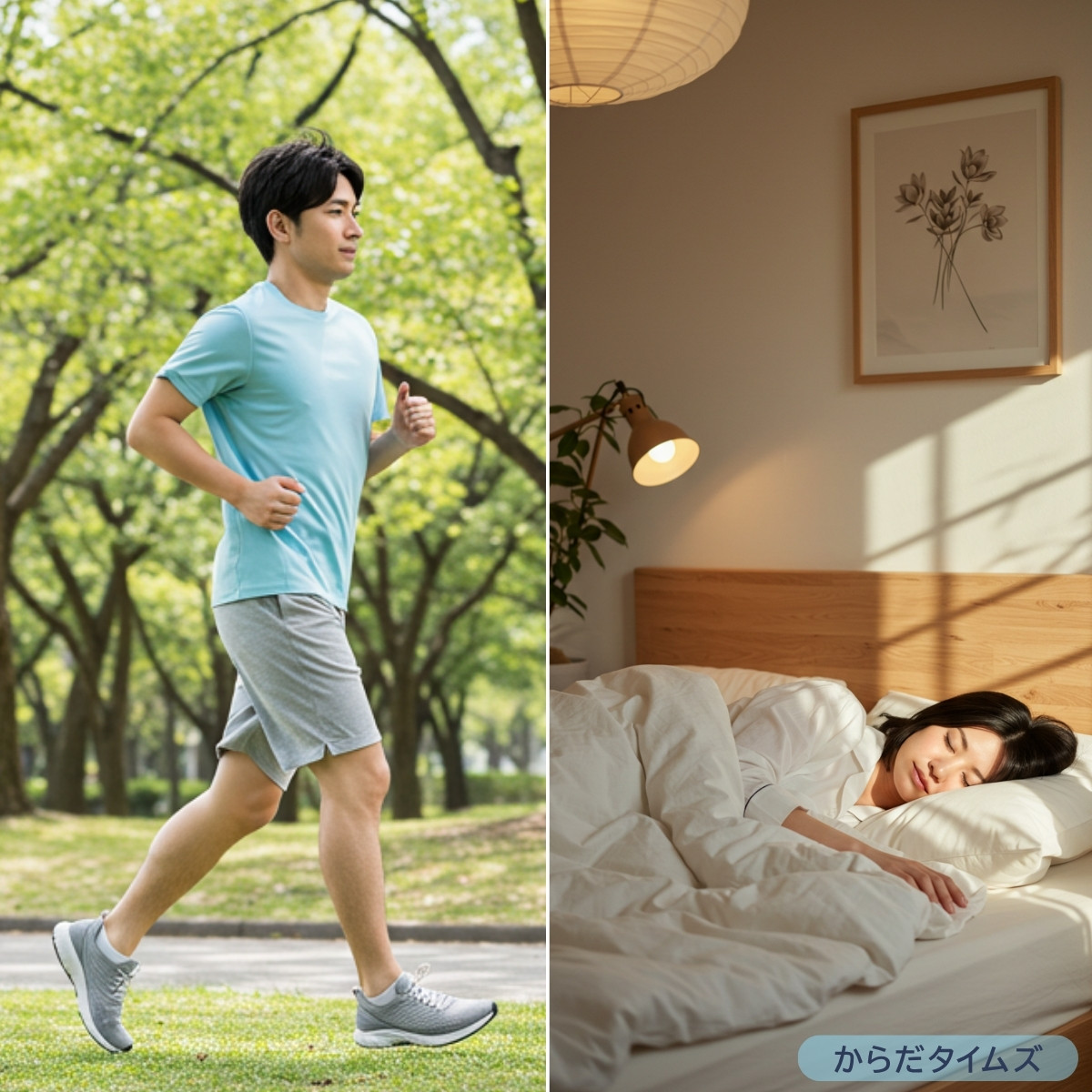 運動や睡眠で腸の働きを改善