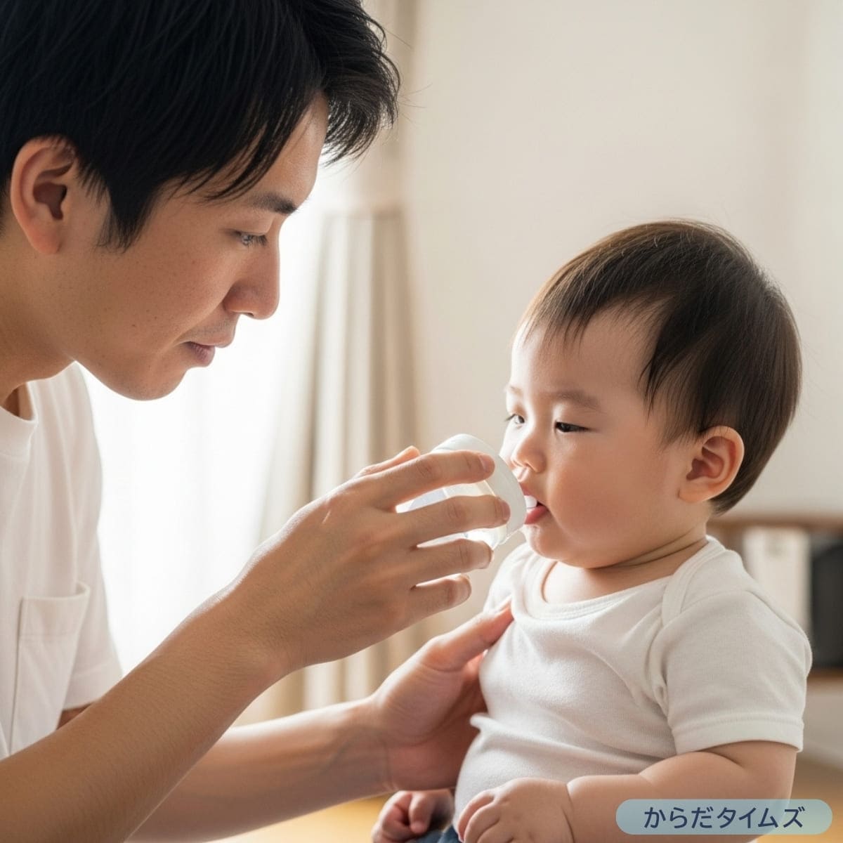 適切な水分補給のタイミングで赤ちゃんの口臭を予防