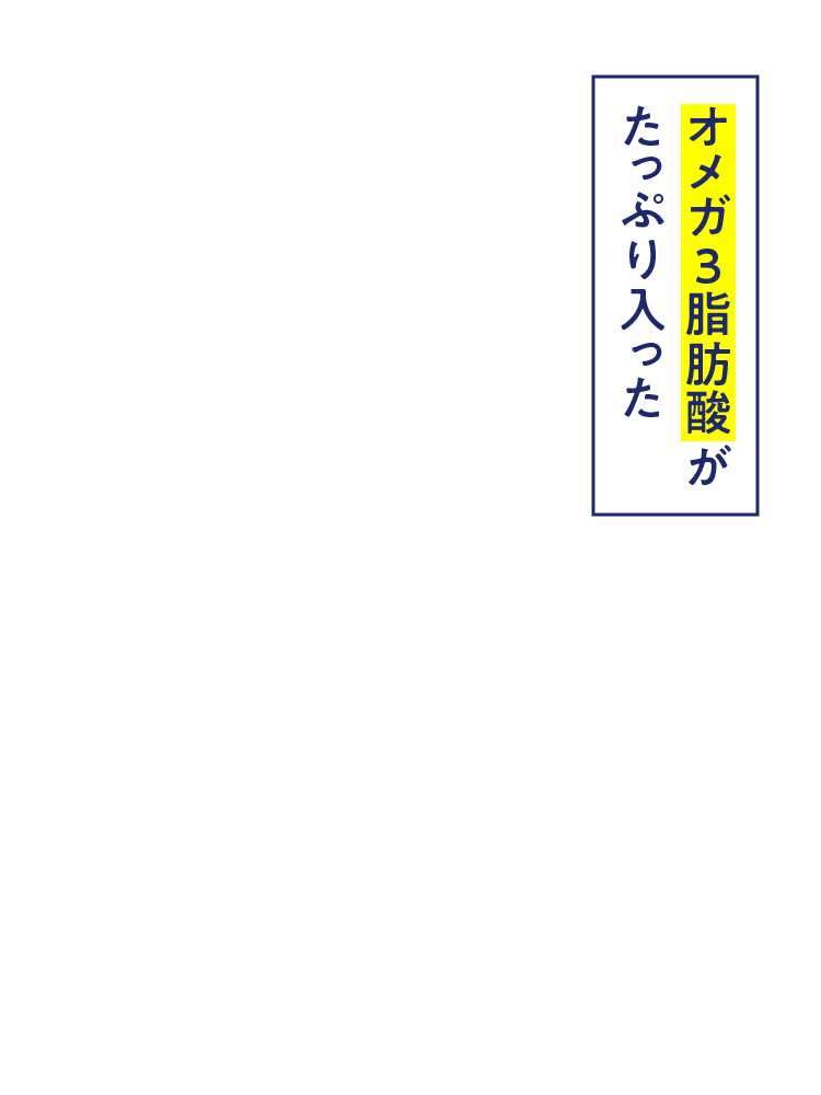 オメガ３脂肪酸がたっぷり入った