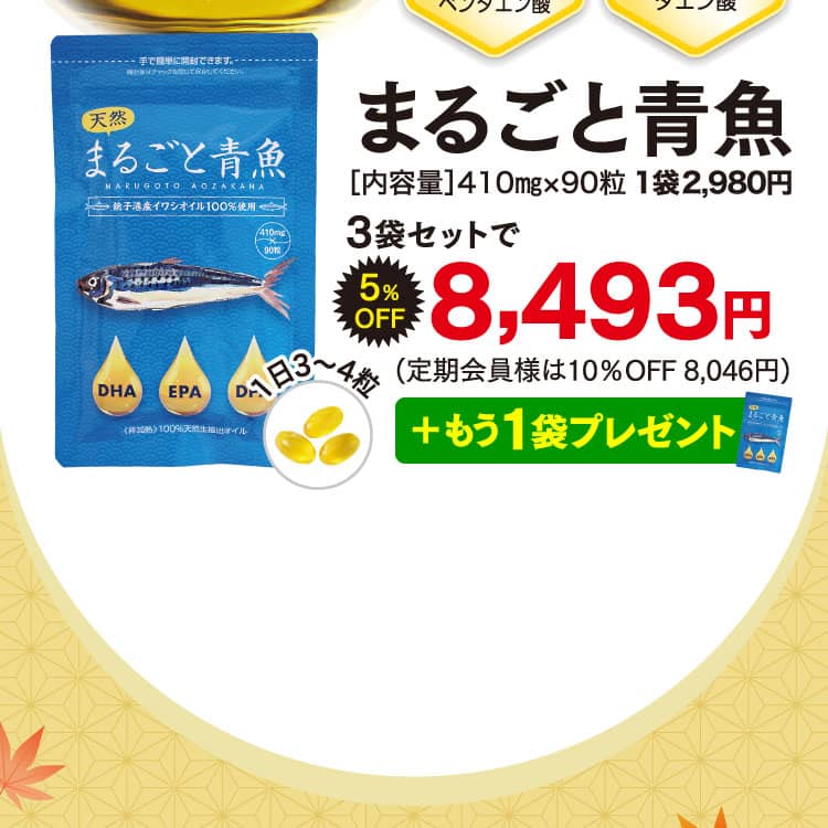 まるごと青魚オファー